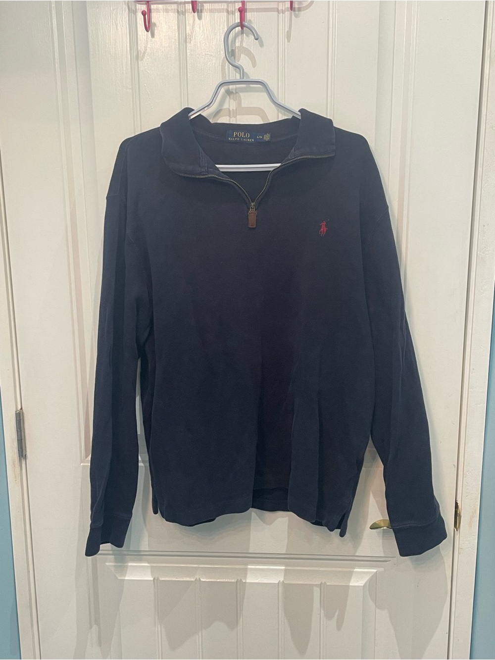Ralph Lauren Navy Zip-Up Sweater